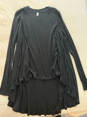 lululemon athletica Black Ribbed Crewneck Tunic